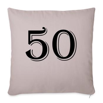 50 - Sofa pillowcase 17,3'' x 17,3'' (45 x 45 cm) - light taupe - Front