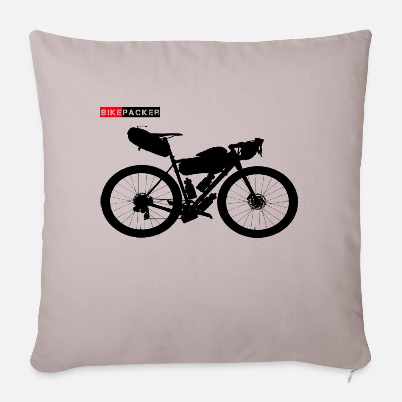 BikePacker - Sofakissenbezug 45 x 45 cm - helles Taupe