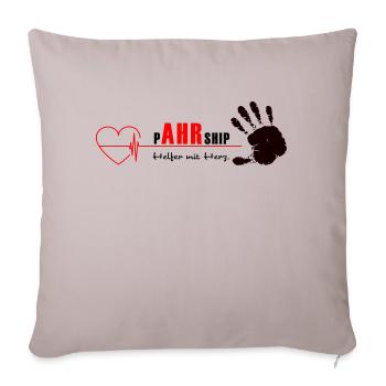 We Ahr Together - solidAHRität - - Sofakissenbezug 45 x 45 cm - helles Taupe - Vorne