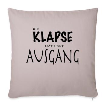 klapse ausgang - Sofakissenbezug 45 x 45 cm - helles Taupe - Vorne