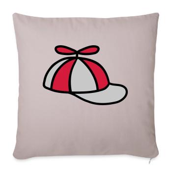 Chapeau d’hélice Conception de chapeau d’éolienne - Housse de coussin décorative 45 x 45 cm - taupe clair - Devant