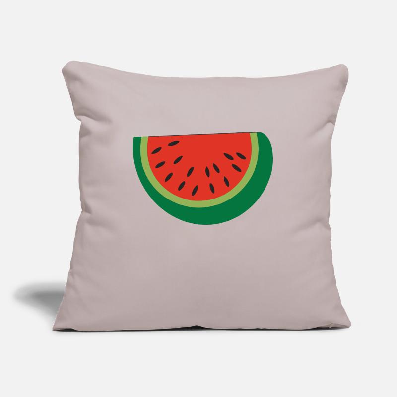 Idée cadeau d’illustration de pastèque Housse de coussin décorative 45 x 45 cm