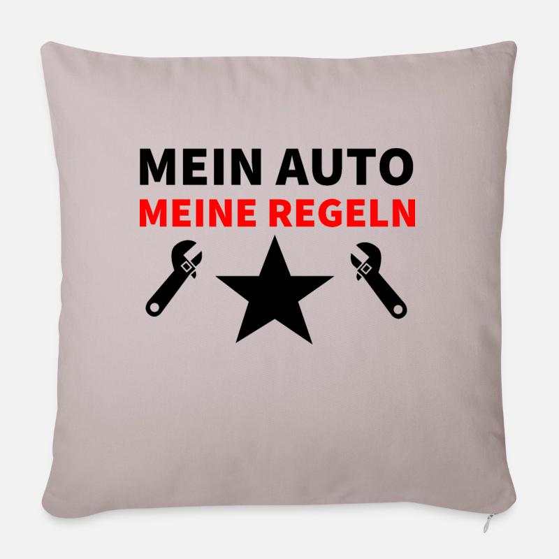 Auto - Sofakissenbezug 45 x 45 cm - helles Taupe