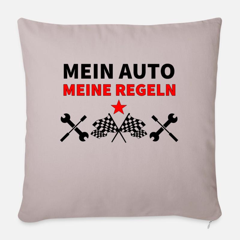 Auto - Sofakissenbezug 45 x 45 cm - helles Taupe