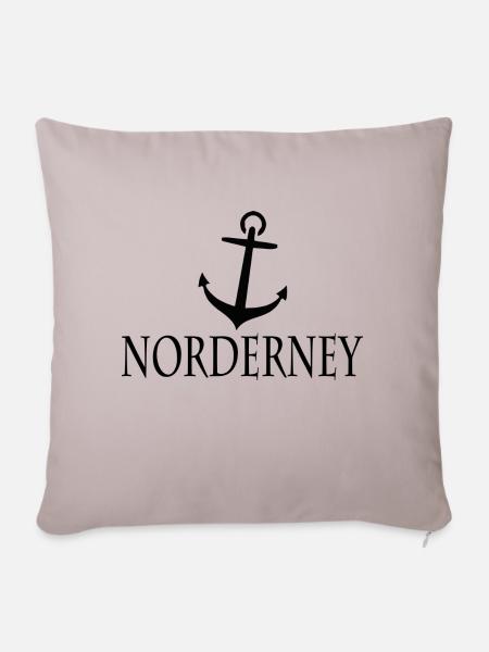 Norderney Anker - Sofakissenbezug 45 x 45 cm - helles Taupe