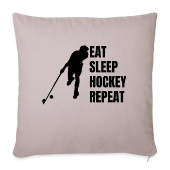 Feldhockey Hockeyspieler Hockey Unihockey Geschenk - Sofakissenbezug 45 x 45 cm - helles Taupe - Vorne