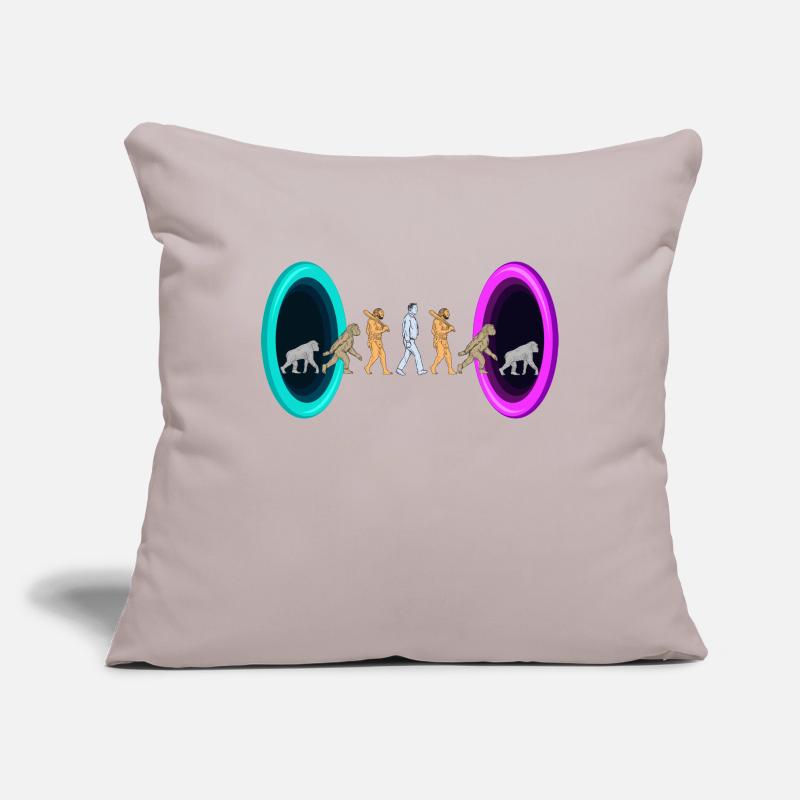 L’évolution à travers les portails Housse de coussin décorative 45 x 45 cm