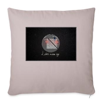 Laser Eyes 2 - Sofakissenbezug 45 x 45 cm - helles Taupe - Vorne