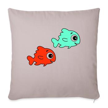 Pisces - Sofa pillowcase 17,3'' x 17,3'' (45 x 45 cm) - light taupe - Front