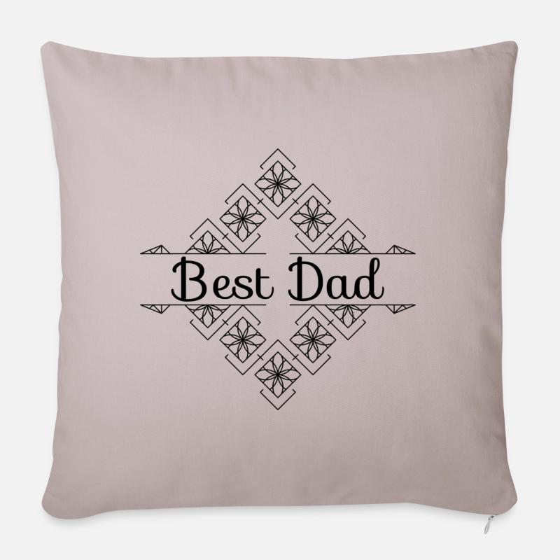Best Dad - Sofakissenbezug 45 x 45 cm - helles Taupe