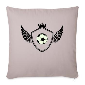 Football crest - Sofa pillowcase 17,3'' x 17,3'' (45 x 45 cm) - light taupe - Front