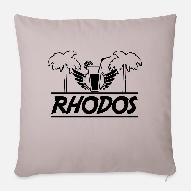 rhodos - Sofakissenbezug 45 x 45 cm - helles Taupe