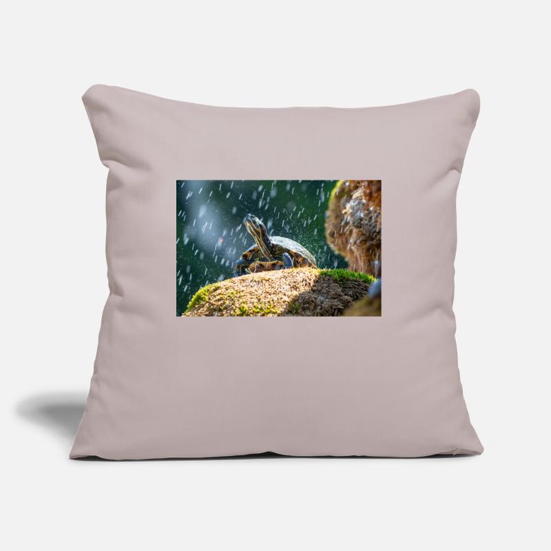Trachemys scripta scripta scripta Housse de coussin décorative 45 x 45 cm