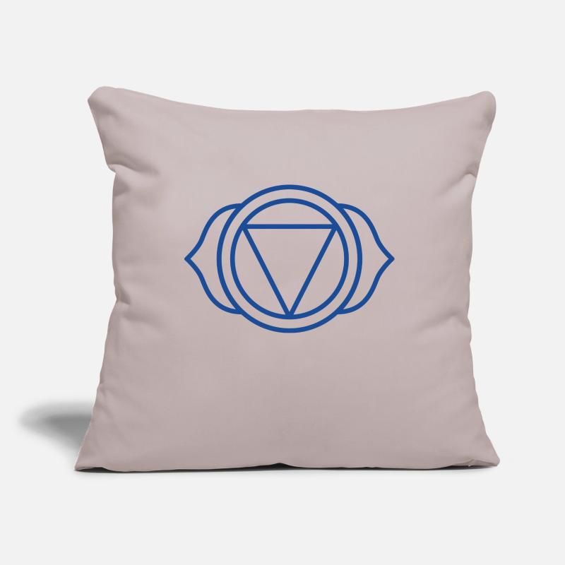 BEWUSSTSEIN-INTUITION | 6. Ajna-Chakra oder Drittes Auge Sofakissenbezug 45 x 45 cm