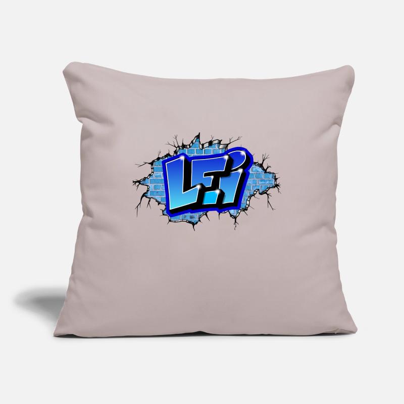 GRAFFITI FIRST NAME LEI PRINTABLE BY MAX THE TAGGER Sofa pillowcase 17,3'' x 17,3'' (45 x 45 cm)
