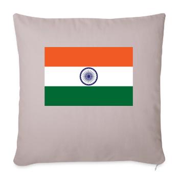 India - Sofa pillowcase 17,3'' x 17,3'' (45 x 45 cm) - light taupe - Front