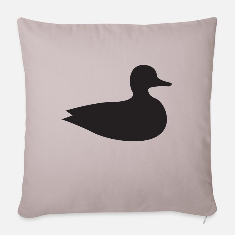 Ente - Sofakissenbezug 45 x 45 cm - helles Taupe