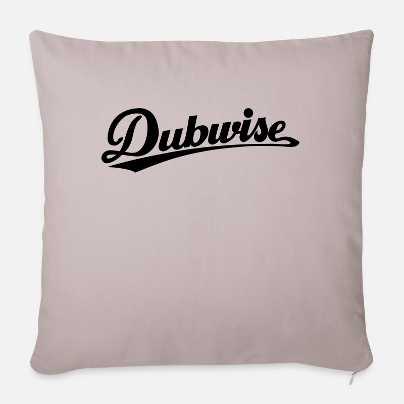 dubwise - Housse de coussin décorative 45 x 45 cm - taupe clair