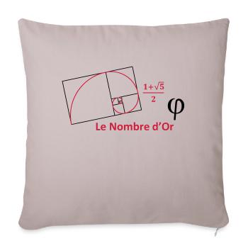 nombre_dor - Housse de coussin décorative 45 x 45 cm - taupe clair - Devant