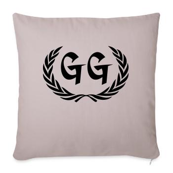 gg - Sofa pillowcase 17,3'' x 17,3'' (45 x 45 cm) - light taupe - Front