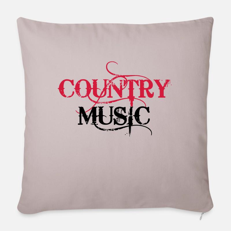 Country Music - Sofakissenbezug 45 x 45 cm - helles Taupe