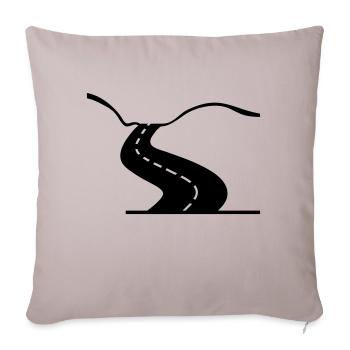 road_street_f1 - Sofa pillowcase 17,3'' x 17,3'' (45 x 45 cm) - light taupe - Front
