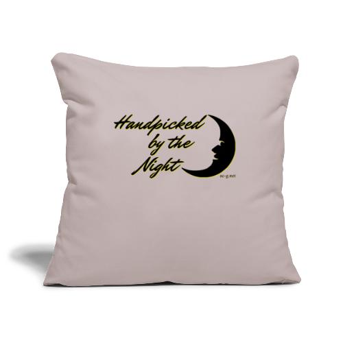 Handpicked design By The Night - Logo Black - Sofa pillowcase 17,3'' x 17,3'' (45 x 45 cm)