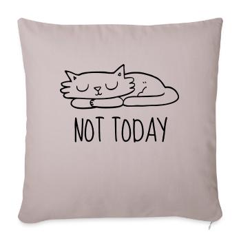 Not today - Housse de coussin décorative 45 x 45 cm - taupe clair - Devant