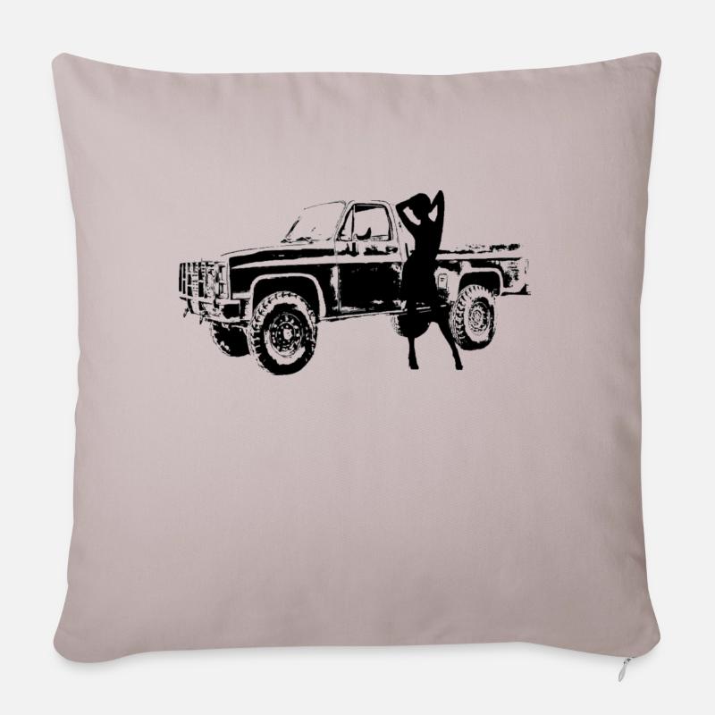 Auto - Sofakissenbezug 45 x 45 cm - helles Taupe
