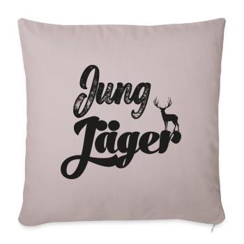Jungjägerin Jungjäger Jägerin Jagd Papa Jagdschein - Sofakissenbezug 45 x 45 cm - helles Taupe - Vorne