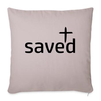 saved gerettet by csDesign - Sofakissenbezug 45 x 45 cm - helles Taupe - Vorne