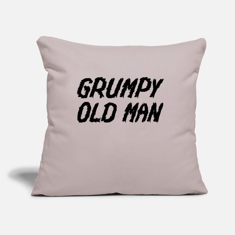 GRUMPY OLD MAN Sofa pillowcase 17,3'' x 17,3'' (45 x 45 cm)