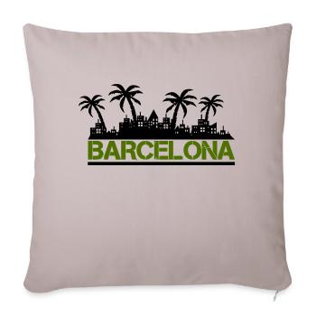 Barcelone - Housse de coussin décorative 45 x 45 cm - taupe clair - Devant