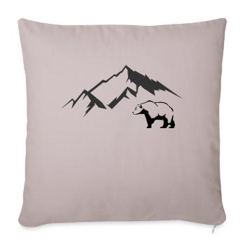 Monts Bear - Housse de coussin décorative 45 x 45 cm - taupe clair - Devant