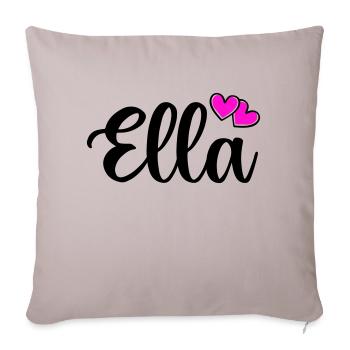 ella name - Sofakissenbezug 45 x 45 cm - helles Taupe - Vorne
