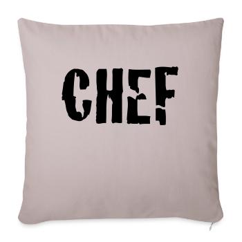 chef - Sofakissenbezug 45 x 45 cm - helles Taupe - Vorne