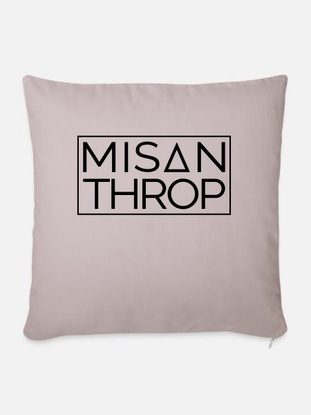 Misanthrop - Sofakissenbezug 45 x 45 cm - helles Taupe