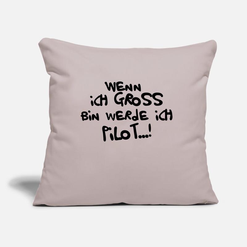 Ich werde Pilot Sofakissenbezug 45 x 45 cm