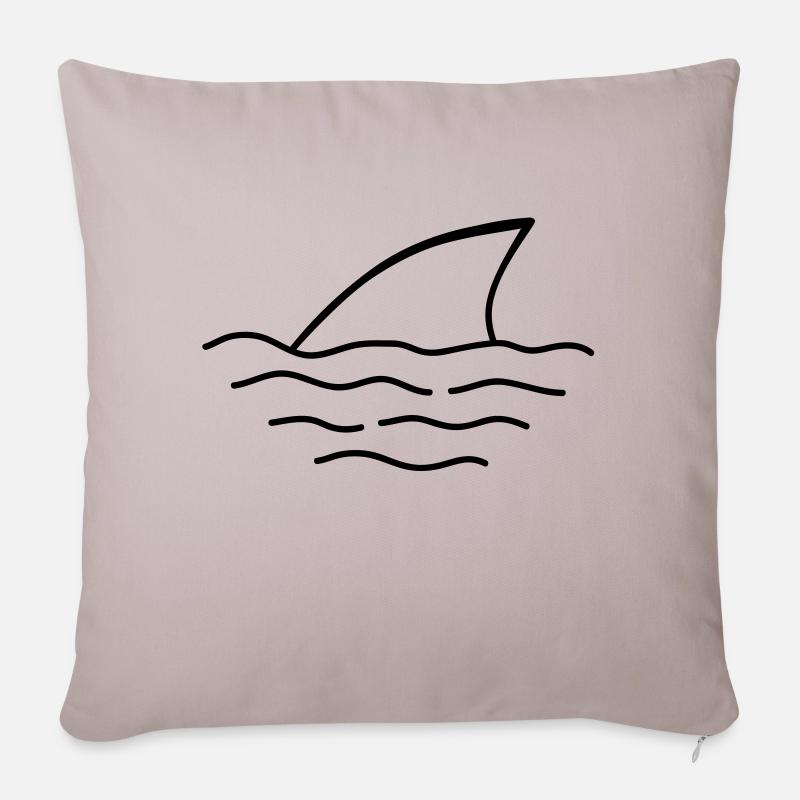 shark - Sofakissenbezug 45 x 45 cm - helles Taupe