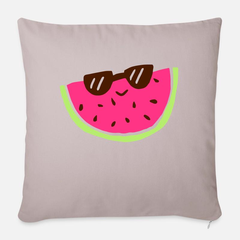 melon - Housse de coussin décorative 45 x 45 cm - taupe clair