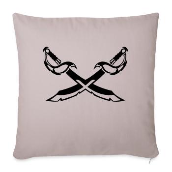 epee saber crosses 202 - Sofa pillowcase 17,3'' x 17,3'' (45 x 45 cm) - light taupe - Front