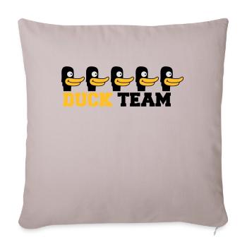 Duck Team - Sofakissenbezug 45 x 45 cm - helles Taupe - Vorne