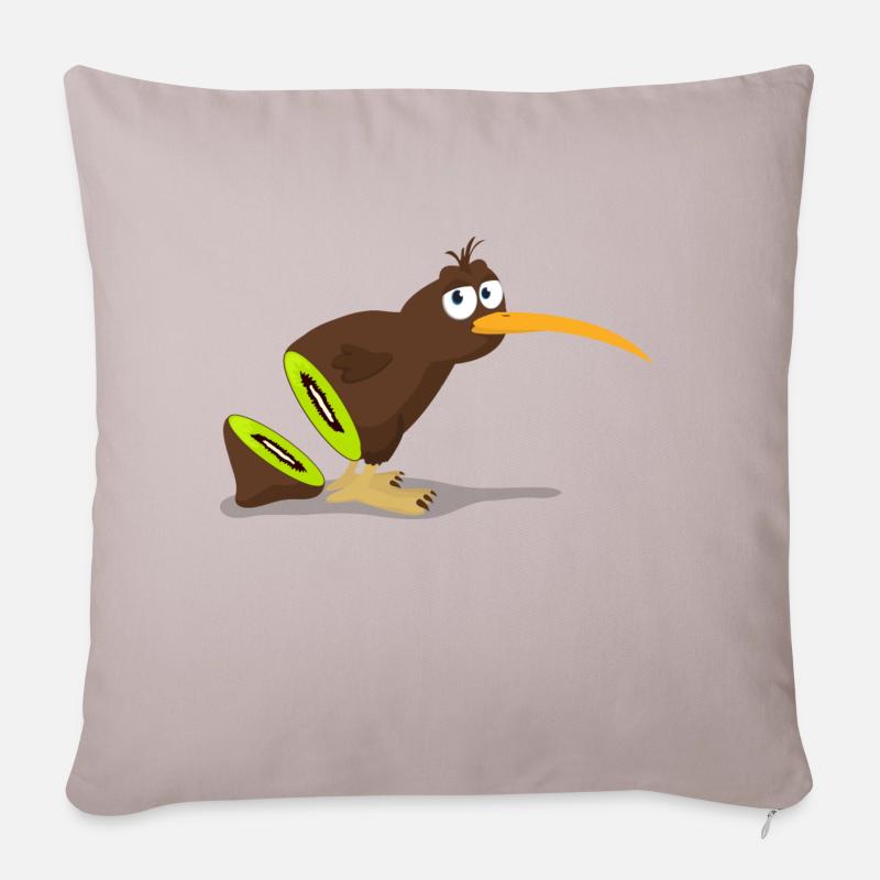 Kiwi bird - Sofakissenbezug 45 x 45 cm - helles Taupe