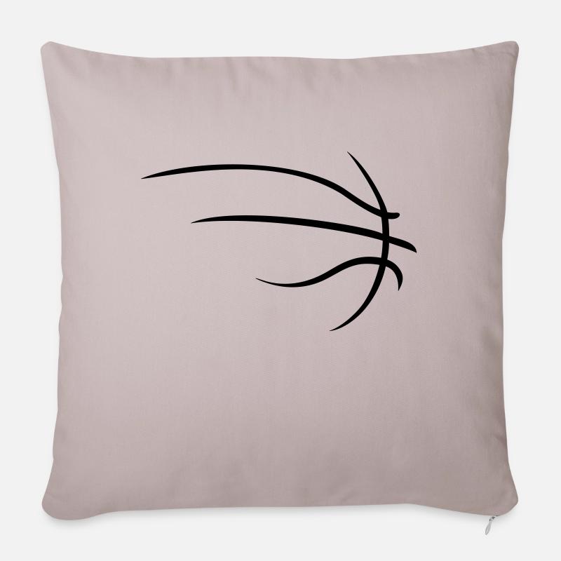 basketball - Sofakissenbezug 45 x 45 cm - helles Taupe