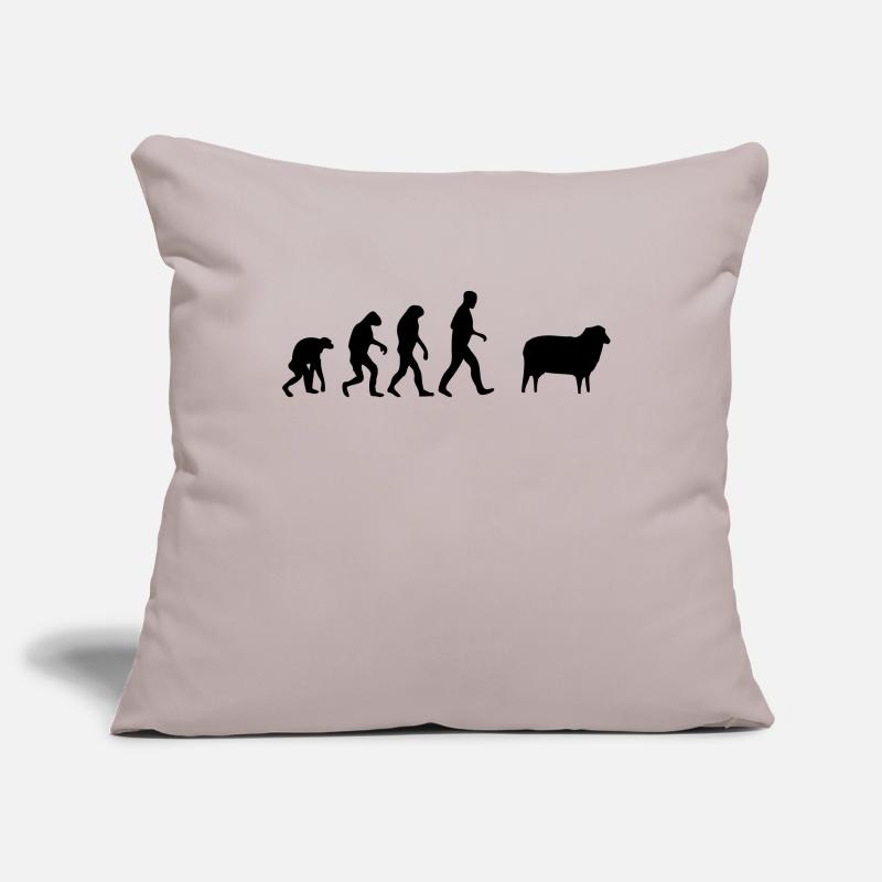 sheep evolution Sofa pillowcase 17,3'' x 17,3'' (45 x 45 cm)