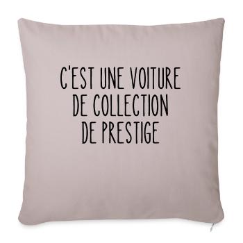 c'est une voiture de collection de prestige - Housse de coussin décorative 45 x 45 cm - taupe clair - Devant