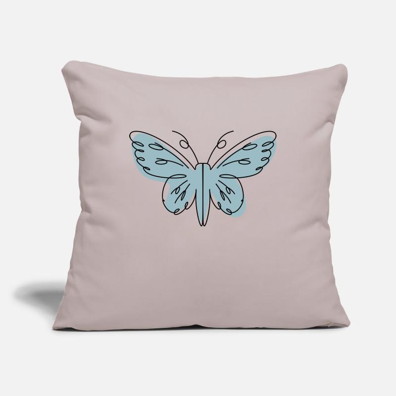 Papillon de conception abstraite Housse de coussin décorative 45 x 45 cm