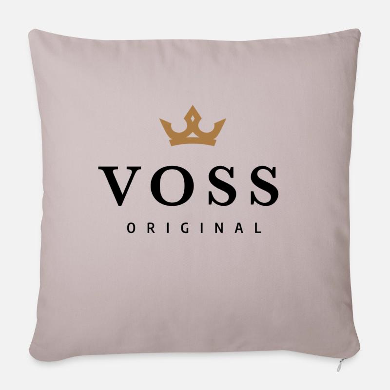Voss - Sofakissenbezug 45 x 45 cm - helles Taupe