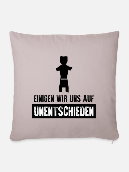 unentschieden - Sofakissenbezug 45 x 45 cm - helles Taupe