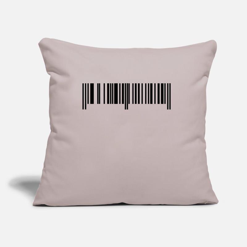 Barcode - Strichcode Sofakissenbezug 45 x 45 cm